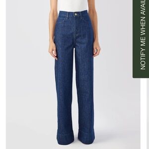 Triarchy Ms. Onassis dark blue high rise wide leg jeans LIKE NEW